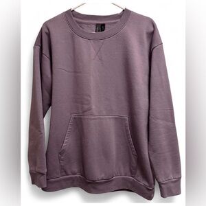 Mondetta Lavender Crewneck Sweatshirt Fleece Lounge Pullover